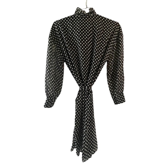 ANTIK BATIK Balyna ruffle-trimmed printed silk-chiffon dress New Size 8 - Picture 5 of 8